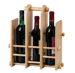 100% customized solid wood wine beer storage shelf with handle