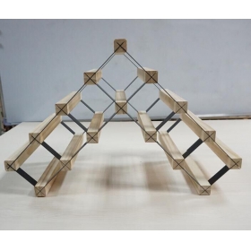 wholesale 7 bottle SKD packing wine shelf display wine racks for sale