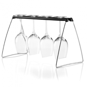 4 bottle mental wine glass rack