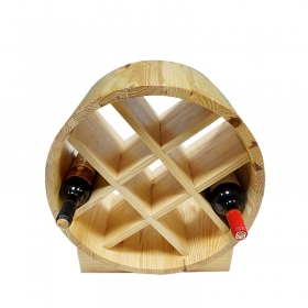 special wine barrel design round wine rack