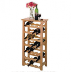 Customer logo printing high quality home wooden wine rack